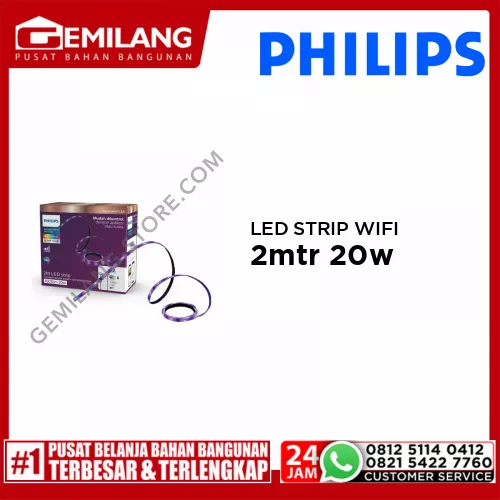 PHILIPS LED STRIP WIFI 1600 LM 2mtr 20w