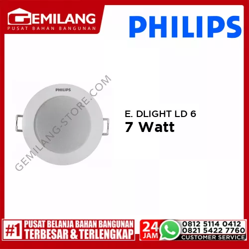 PHILIPS ERIDANI DOWNLIGHT 1908 LED 6 D100 865 WH 7w