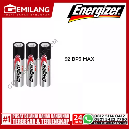 ENERGIZER 92 BP3 MAX (2+1)