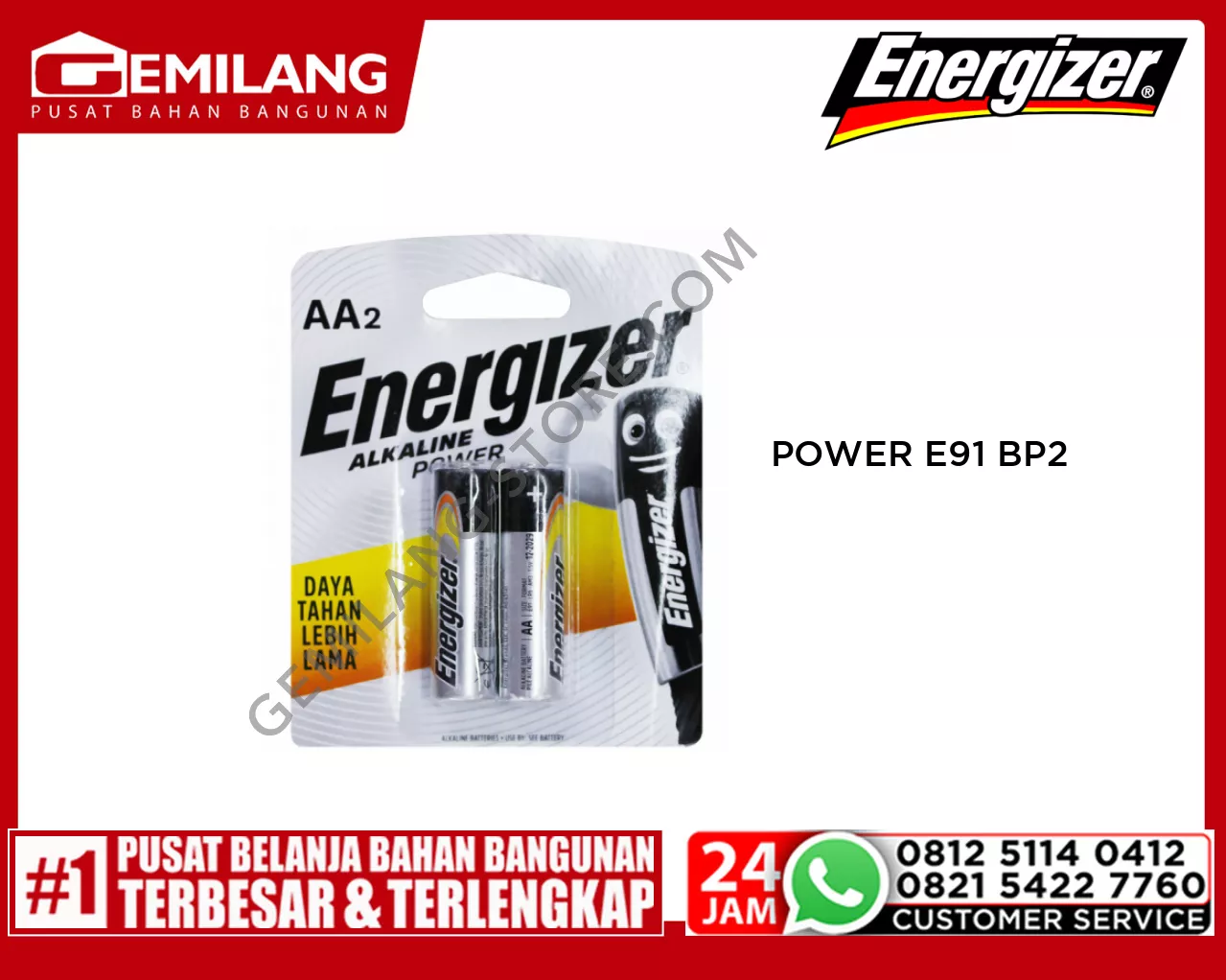 ENERGIZER POWER E91 BP2