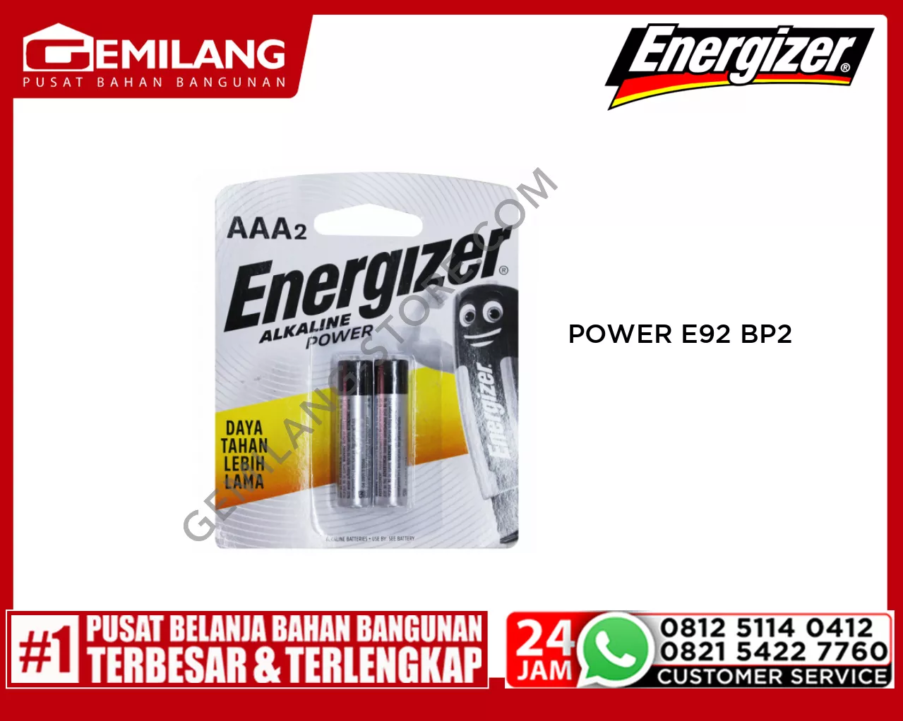 ENERGIZER POWER E92 BP2