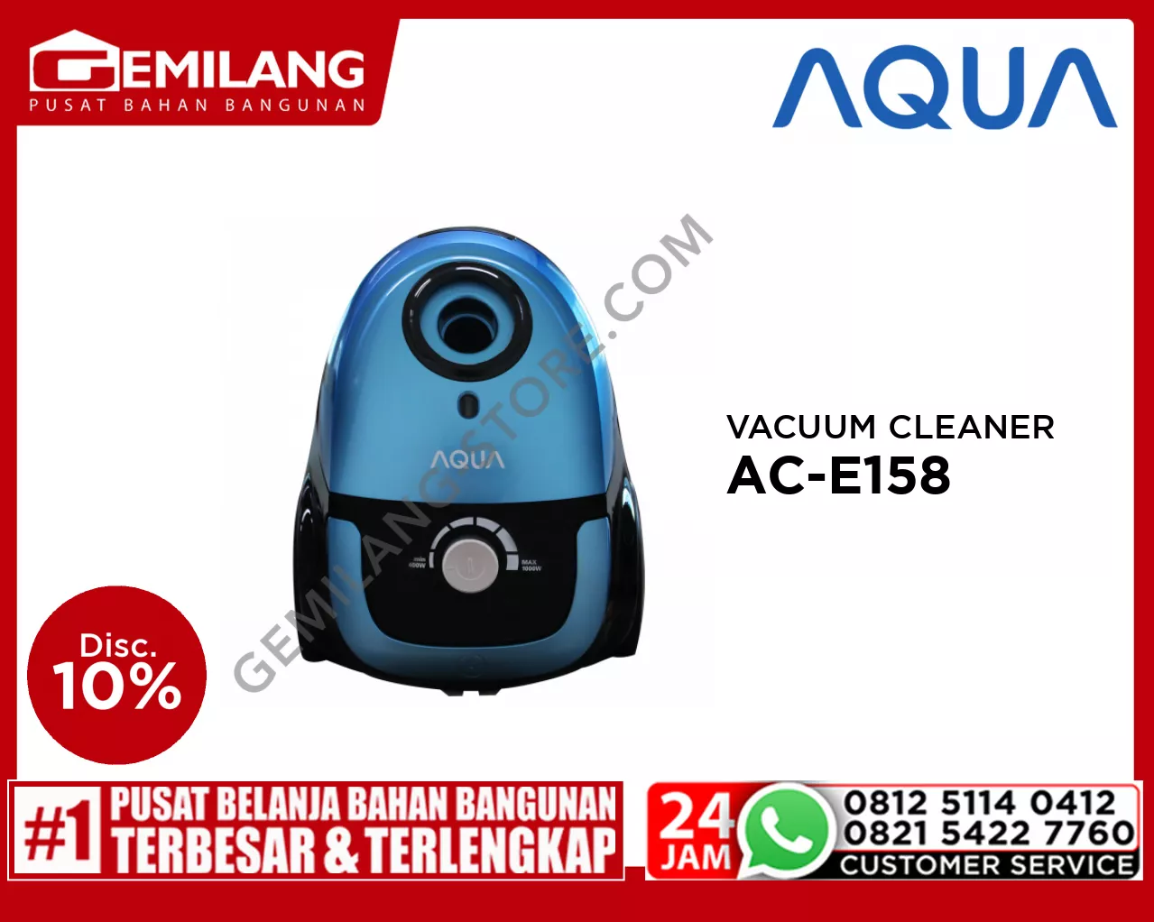 AQUA VACUUM CLEANER AC-E158