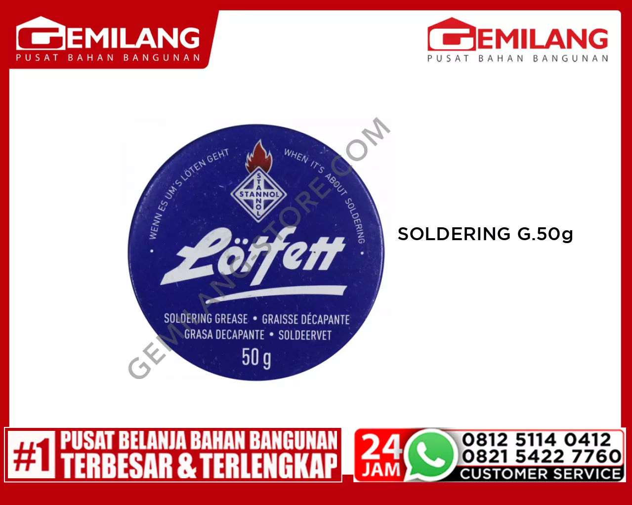 SOLDERING GREASE LOTFET 50G