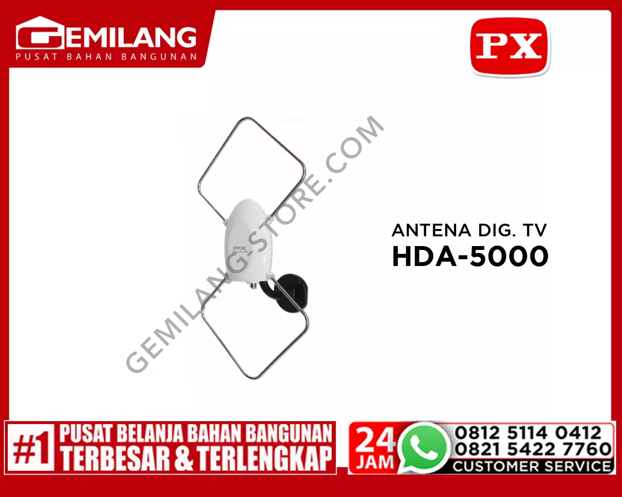ANTENA DIGITAL TV INDOOR/OUTDOOR PX HDA-5000