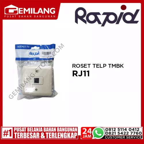 RAPID ROSET TELP RJ11 TEMBOK