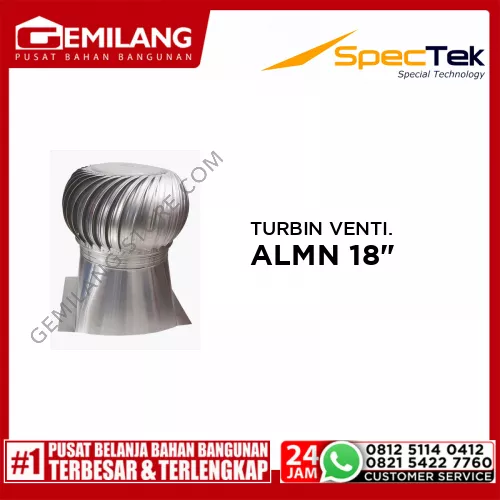 SPECTEK TURBIN VENTILATOR ALMN 18inch SDR-SHR-45/ALM