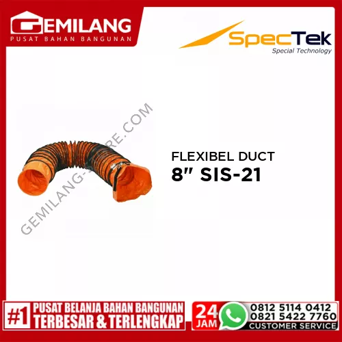 SPECTEK FLEXIBEL DUCT 8inch SIS-21/SFD08/5M