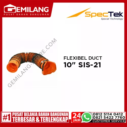 SPECTEK FLEXIBEL DUCT 10inch SIS-21/SFD10/5M