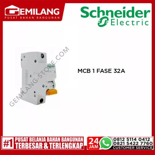 SCHNEIDER MCB 1 FASE 32A