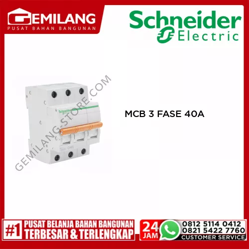 SCHNEIDER MCB 3 FASE 40A