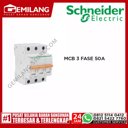 SCHNEIDER MCB 3 FASE 50A