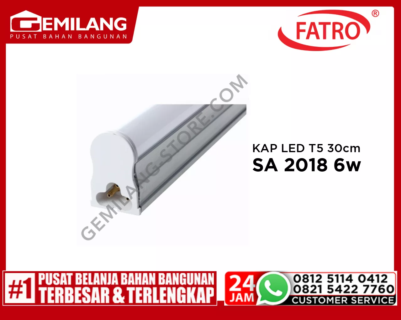 FATRO KAP LED T5 30cm W.WH SA 2018 6w