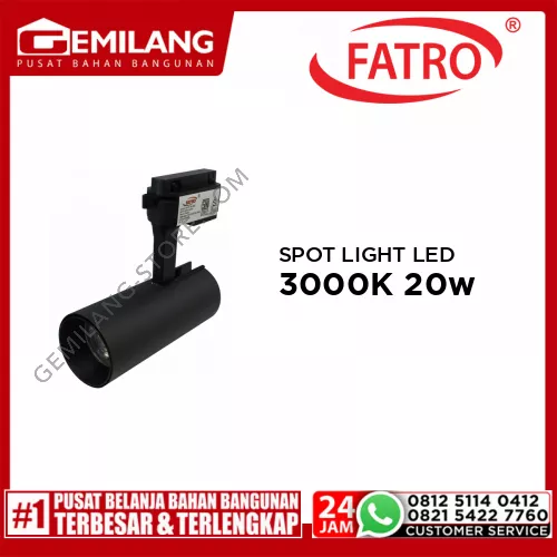 FATRO SPOT LIGHT LED COB X-B02 BK 3000K 20w
