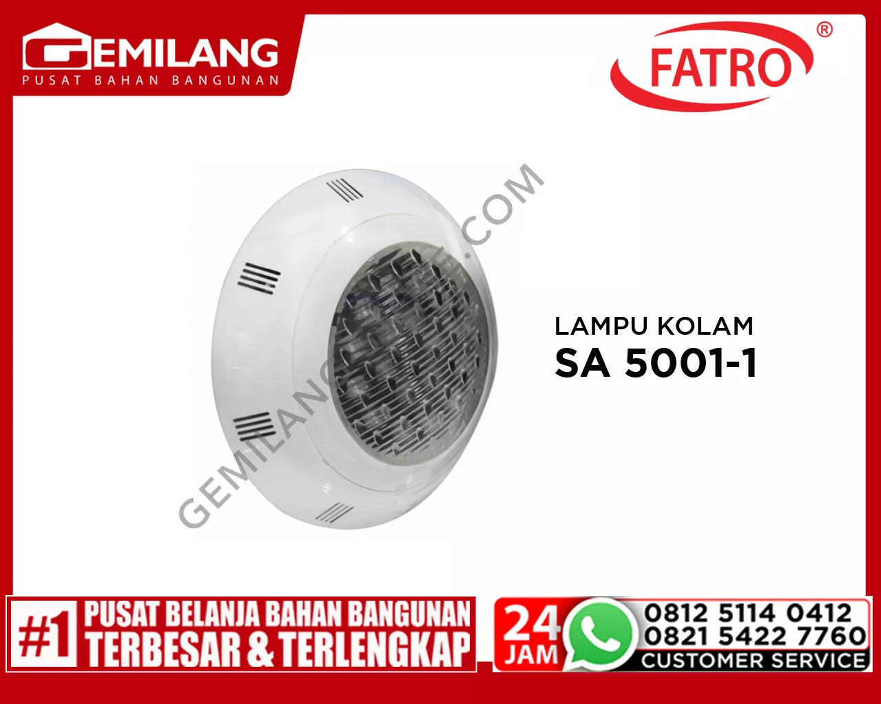 FATRO LAMPU KOLAM SA 5001-1 WH 18w/12v