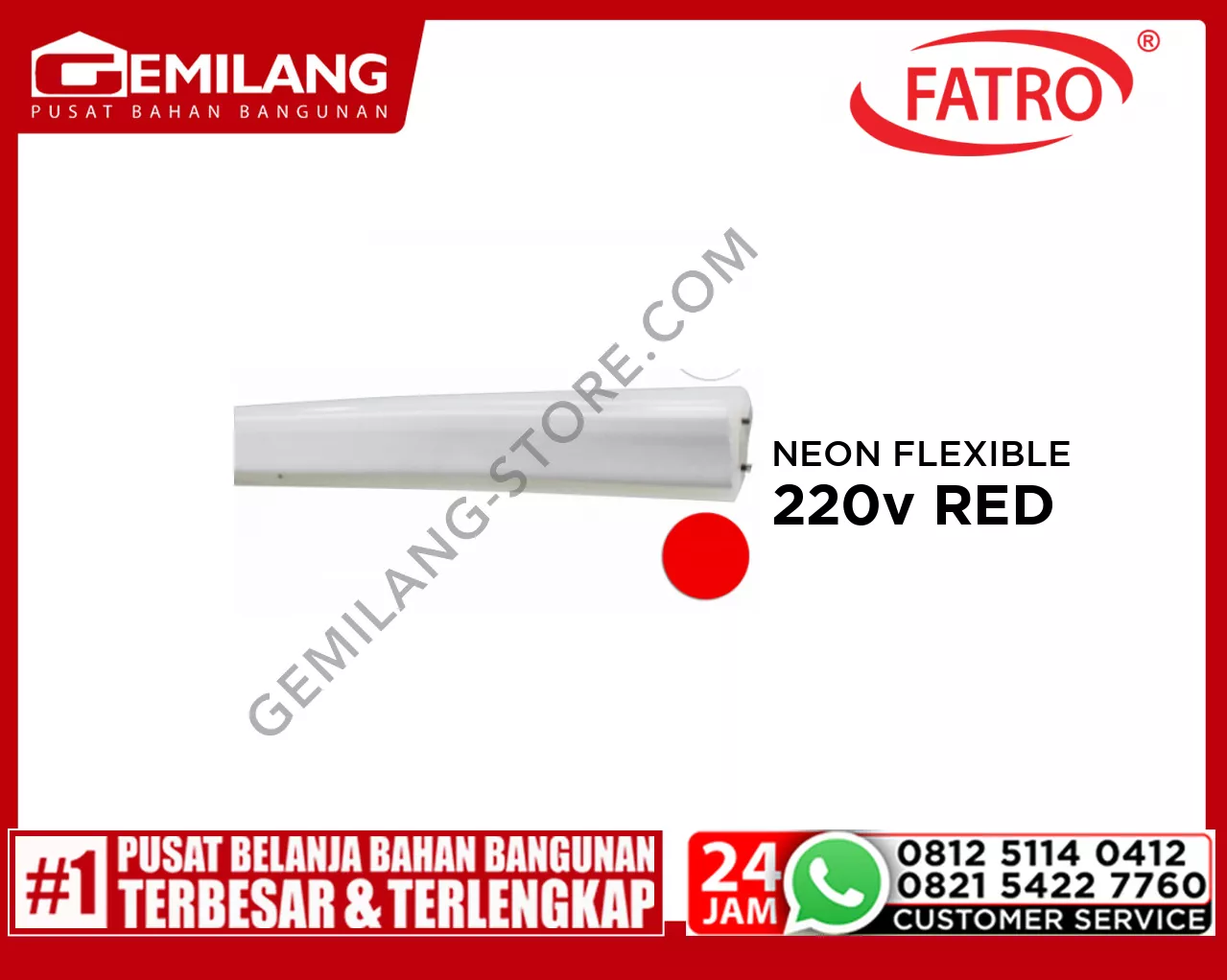 FATRO NEON FLEXIBLE SA 3560 220v RED 100m/mtr