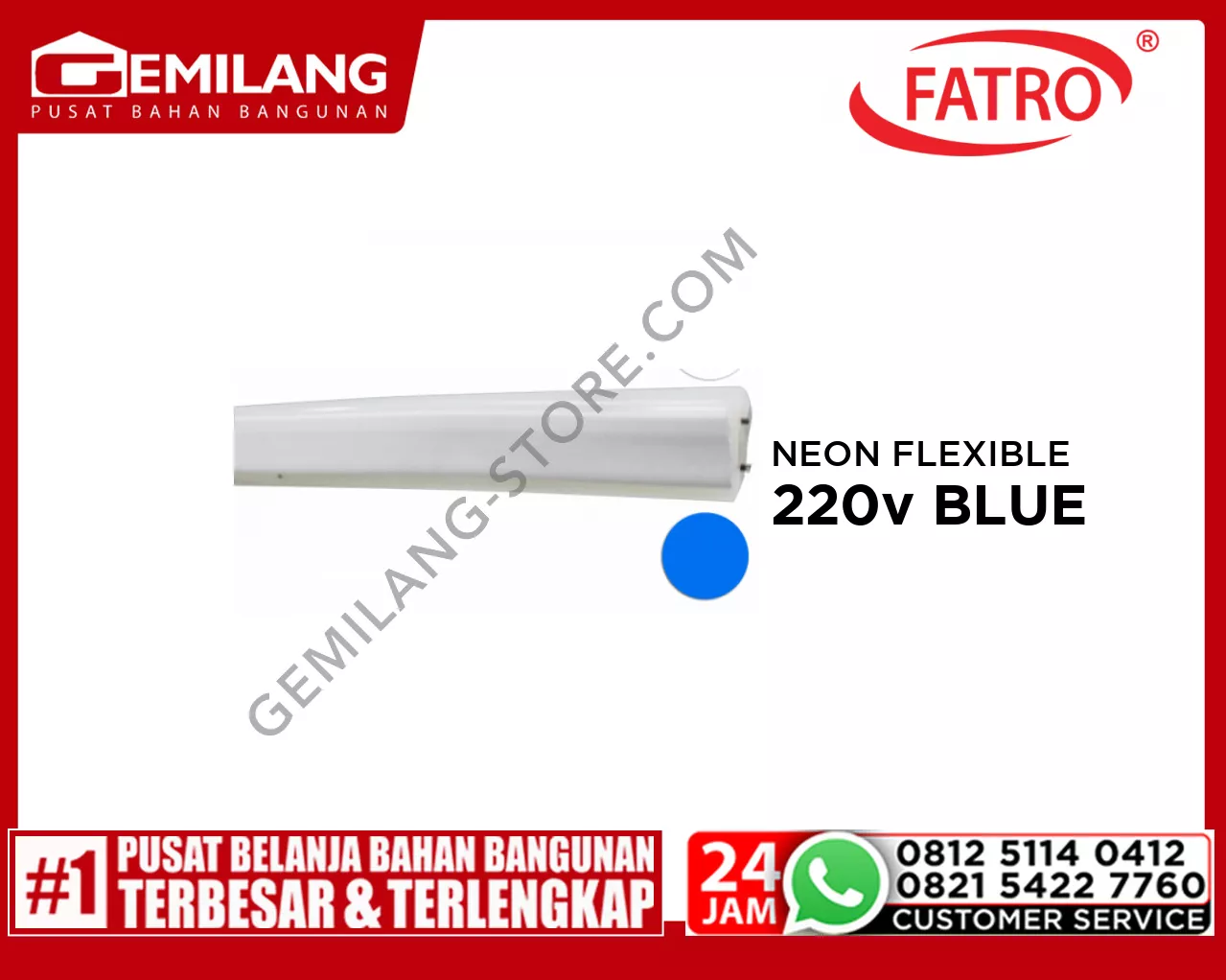 FATRO NEON FLEXIBLE SA 3560 220v BLUE 100m/mtr