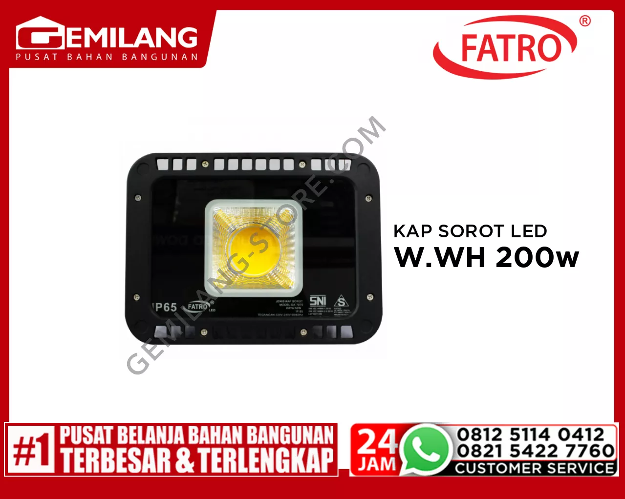 FATRO KAP SOROT LED SA 7070 W.WH 200w