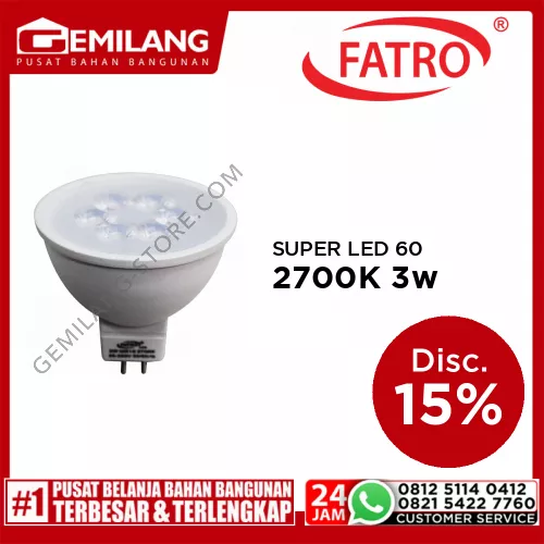 FATRO SUPER LED 60 MR16 220v 2700K 3w