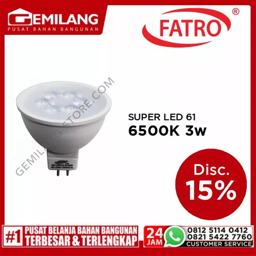 FATRO SUPER LED 60 MR16 220v 6500K 3w