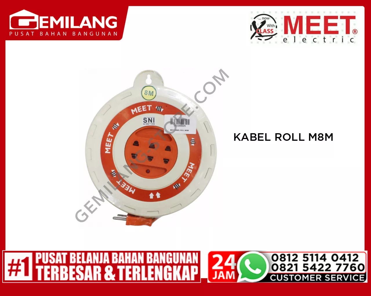 MEET KABEL ROLL M8M
