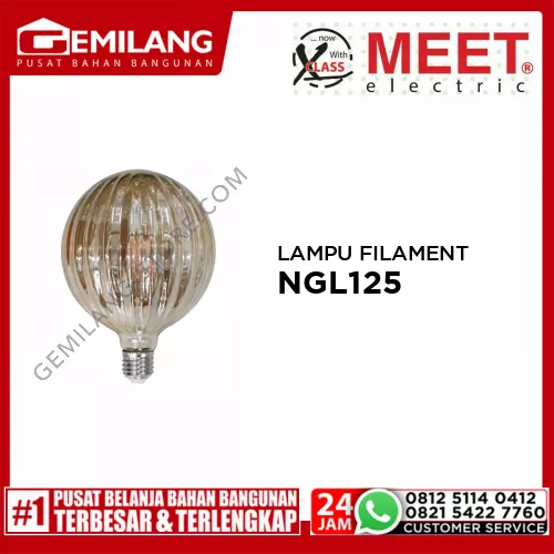 MEET LAMPU FILAMENT LED 2300K E27 6w NGL125