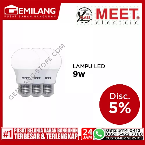 MEET LAMPU LED CLASSIC (2+1) 9w