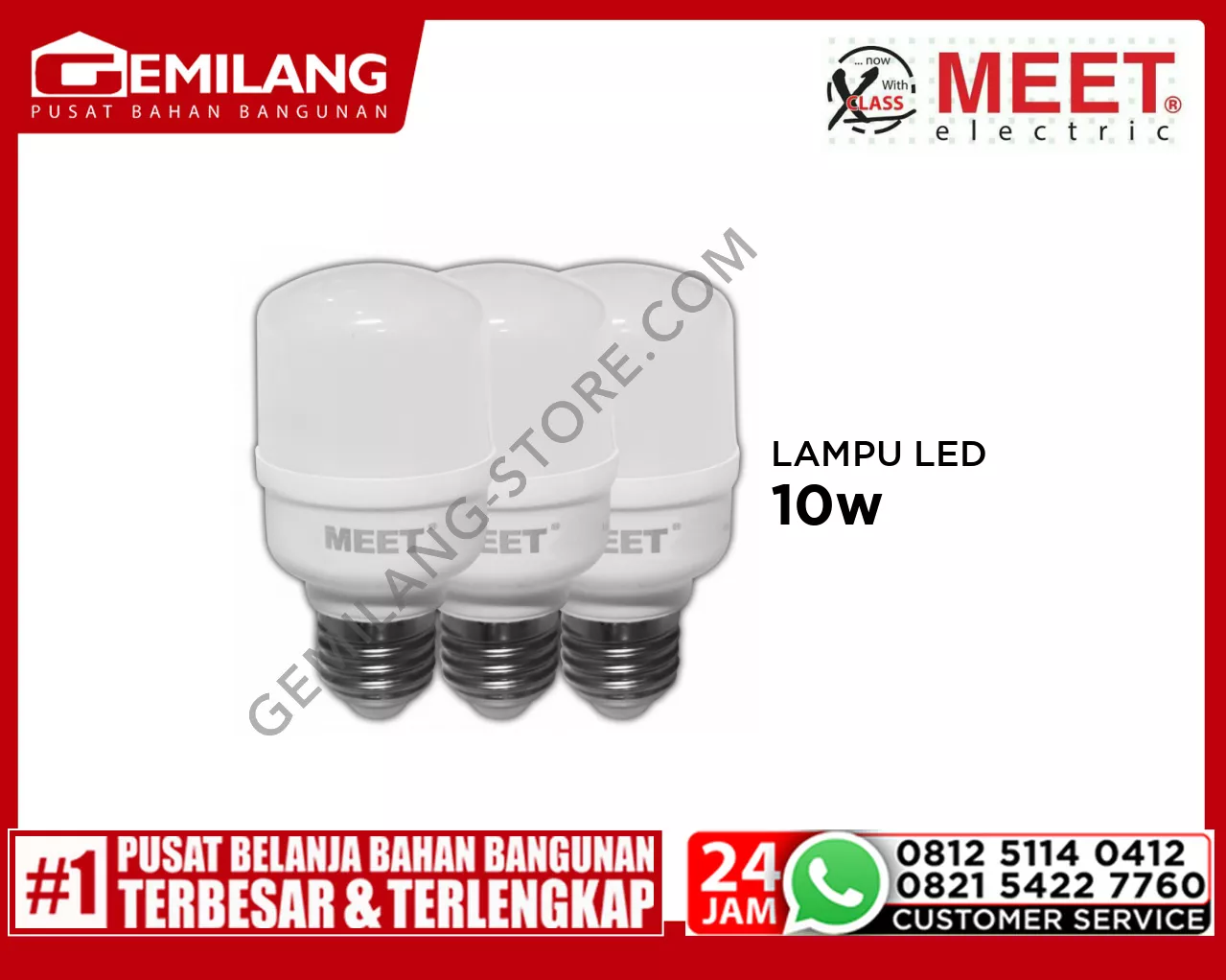 MEET LAMPU LED CAPSULE (2+1) 10w