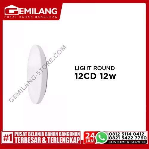 IN-LITE CEILING LIGHT ROUND COOL BODY PUTIH INCE118-12CD 12w
