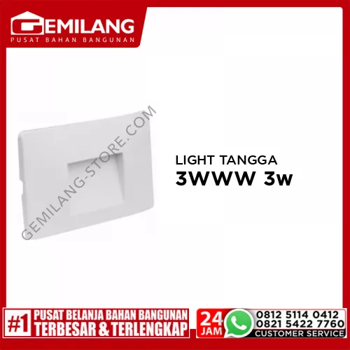 IN-LITE WALL LIGHT TANGGA WARM BODY PUTIH INWL238-3WWW 3w