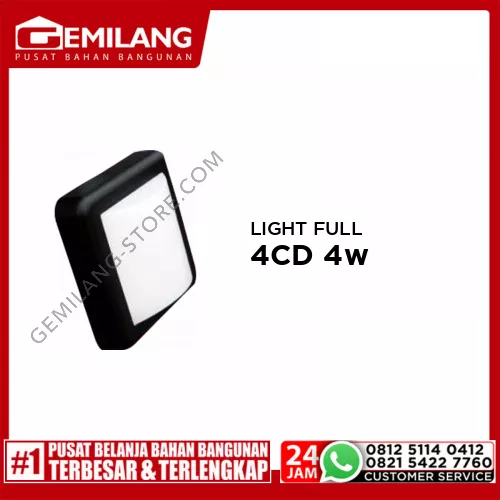 IN-LITE WALL LIGHT FULL COOL BODY BLACK INWL230-4CD 4w