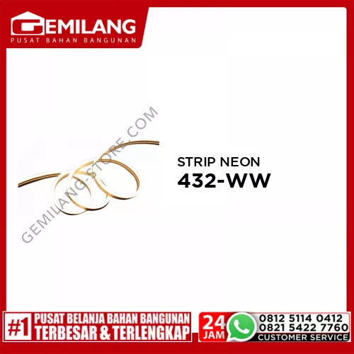 IN-LITE LED STRIP NEON FLEX DC WARM WHITE P.5m INNF432-WW