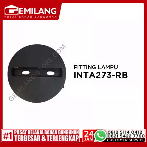 IN-LITE FITTING LAMPU TRACK LIGHT BODY HITAM INTA273-RB