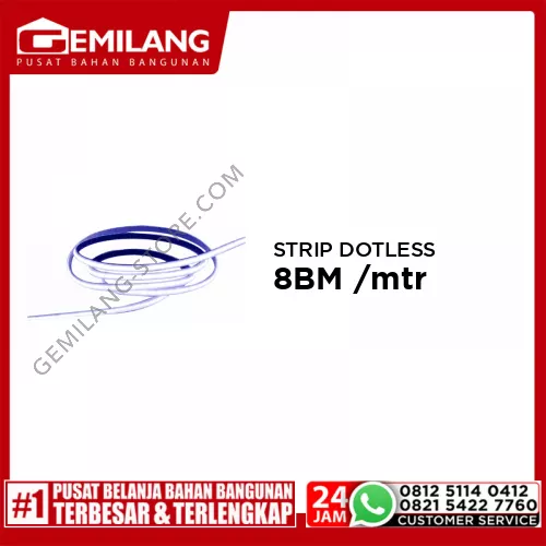 IN-LITE LED STRIP DOTLESS BLUE INFS220-8BM /mtr