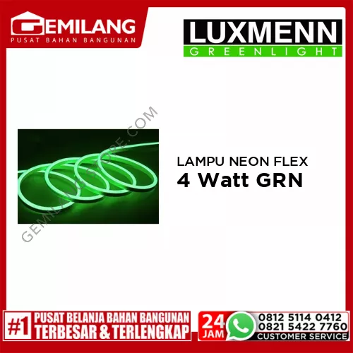 LUXMENN LAMPU NEON FLEX LUX NEXI/4w GREEN
