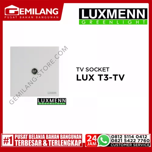 LUXMENN TV SOCKET LUX T3-TV WHITE
