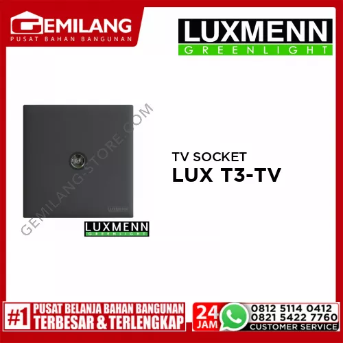 LUXMENN TV SOCKET LUX T3-TV GREY