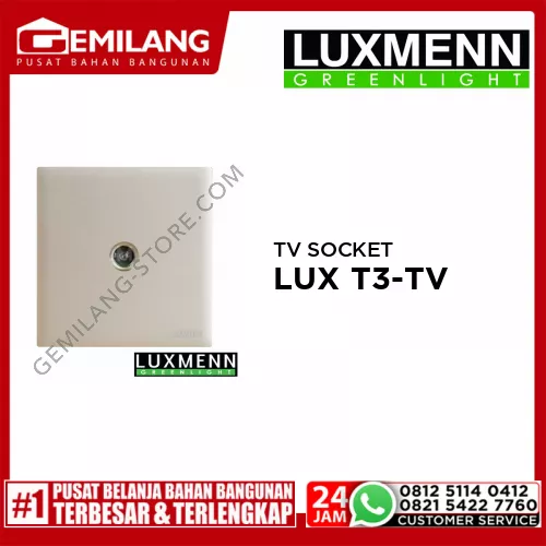 LUXMENN TV SOCKET LUX T3-TV GOLD