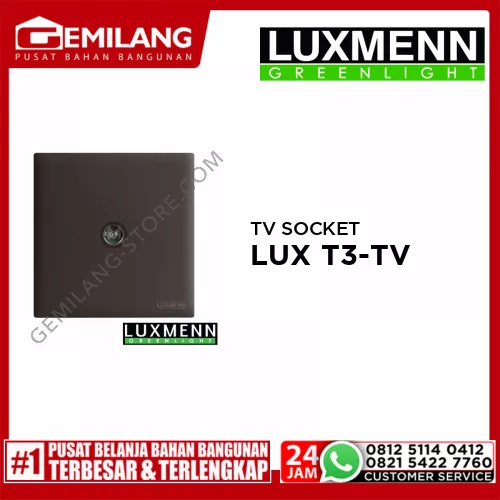 LUXMENN TV SOCKET LUX T3-TV BROWN