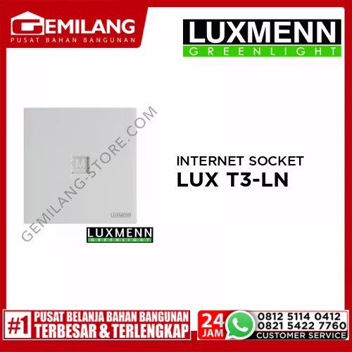 LUXMENN INTERNET SOCKET LUX T3-LN WHITE