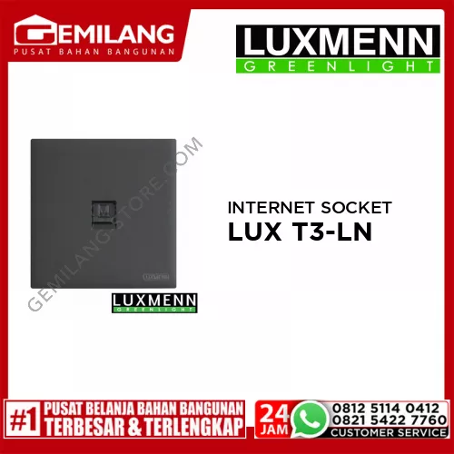 LUXMENN INTERNET SOCKET LUX T3-LN GREY