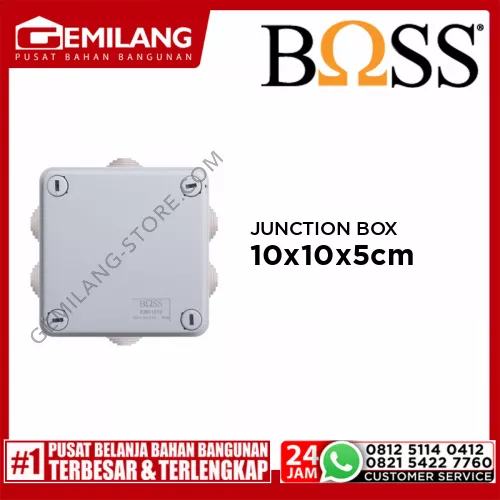 BOSS JUNCTION BOX W/CABLE SLEEVE 100 x 100 x 50 BJBS1010