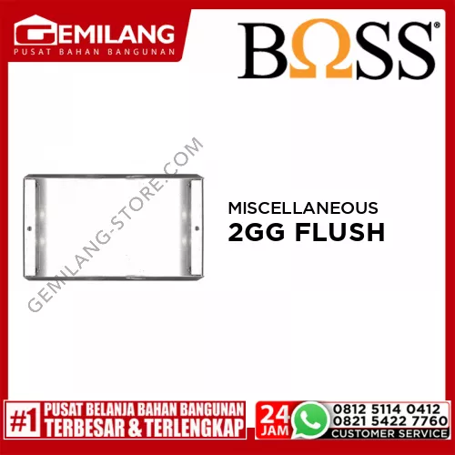 BOSS MISCELLANEOUS TWIN GANG FLUSH MOUNTING METAL BOX BT157