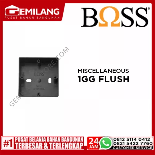 BOSS MISCELLANEOUS 1 GANG FLUSH MOUNTING PLASTIC BOX B157P
