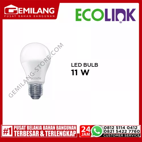ECOLINK LED BULB E27 3000K 11w