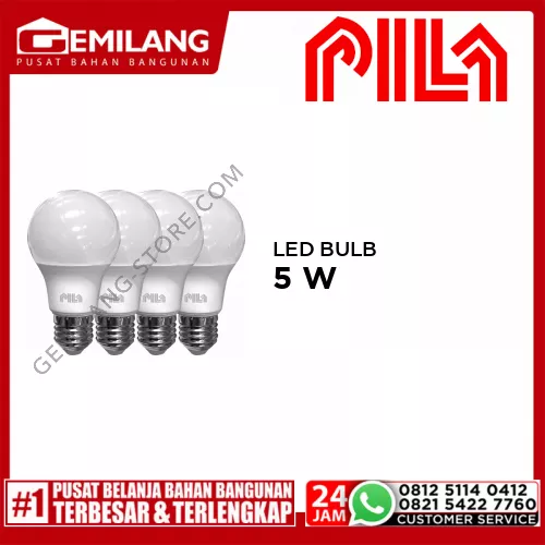 PILA LED BULB (3+1) 6500K E27 5w