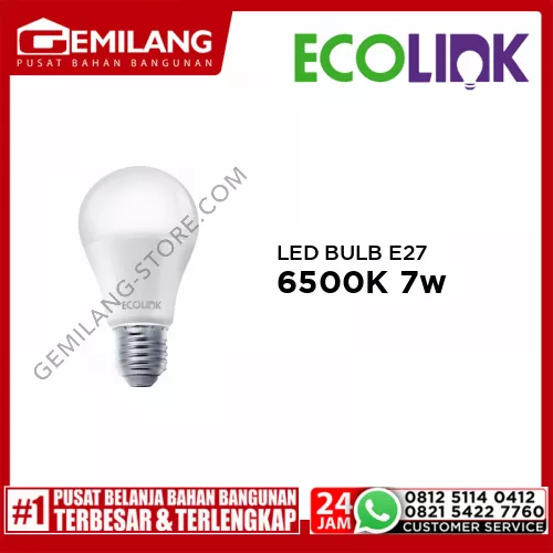 ECOLINK LED BULB E27 3000K 7w