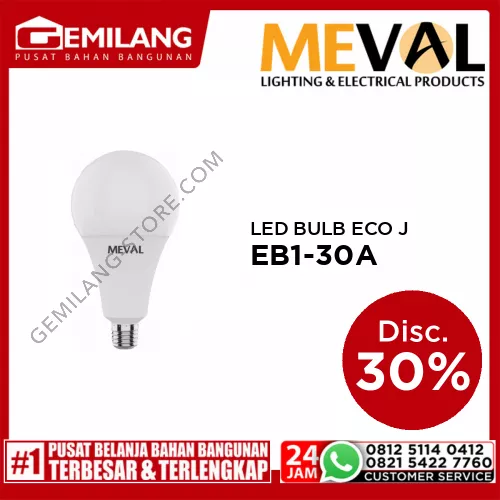 MEVAL LED BULB ECO JUMBO PUTIH EB1-30A 30w