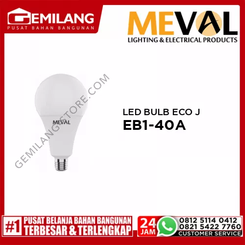 MEVAL LED BULB ECO JUMBO PUTIH EB1-40A 40w