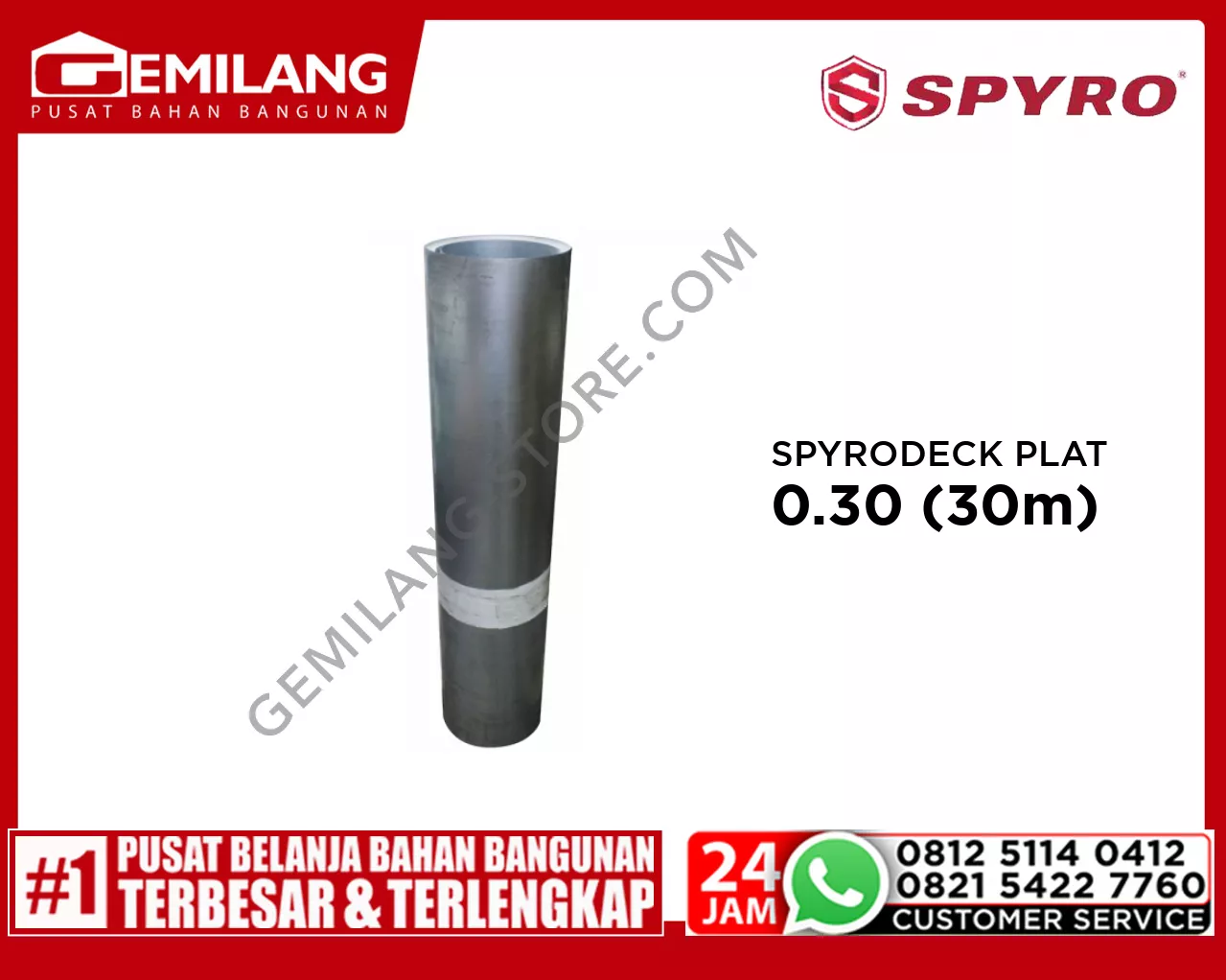 SPYRODECK PLAT 91.4cm x 0.30 (30m)
