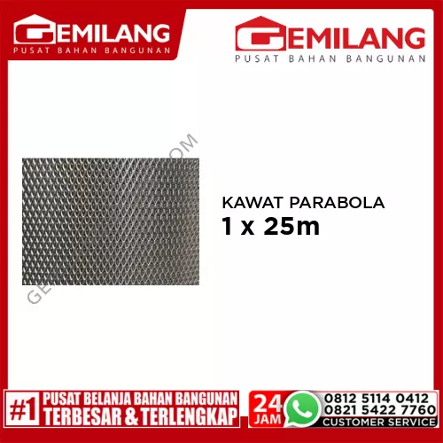 KAWAT PARABOLA PREMIUM JILUMESH E-0808 (1 x 25m) /mtr